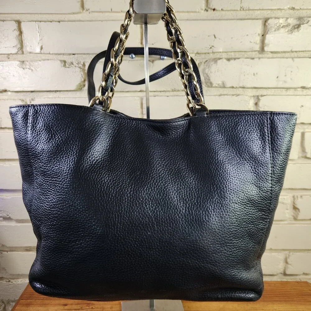 Euc Michael Kors Harper East West Black Large Tote Shoulder Bag Purse